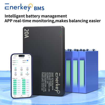 kaufen Enerkey Smart Bluetooth BMS Aktiver Ausgleich 20A Batteriemanagementsystem für 12V 24V 48V Li-Ion LiFePO4 LTO Batterien Online-Herstellung