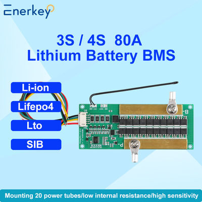 Enerkey Standard NMC/LFP/LTO/SIB BMS 3S 4S 10A-80A Spitze 150A mit NTC und Balancing Cell Hardware BMS