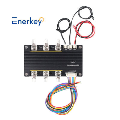 Enerkey 3,7V Li-ion Lifepo4 7S 24V 200A BMS Common Port mit Gleichgewichtstemperaturmessung für elektrische Gabelstapler