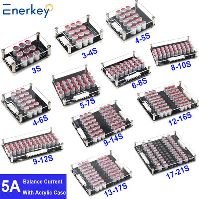 Enerkey 5A 3S 4S 5S 6S 7S 8S 9S 10S 12S 14S 16S 17S 21S Lithium-Aktiv-Equalizer mit Acrylplatte Li-Ionen/Lto/Lifepo4 Batterie-Balancer für Roller